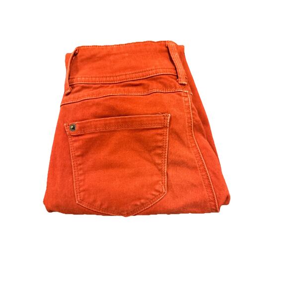 NOBO Womens Juniors Mid Rise Skinny Jeans Size 3 Rusty Orange 5 Pockets - Picture 11 of 12